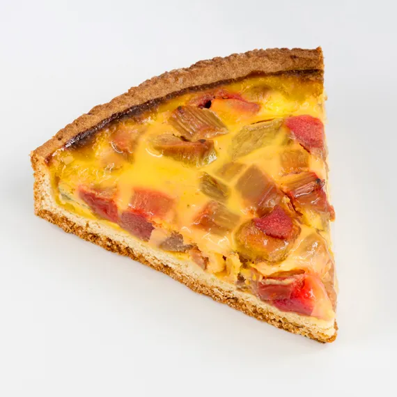 poulaillon-p-tisserie-part-tarte-rhubarbe-p-te-sabl-e-flan image 1