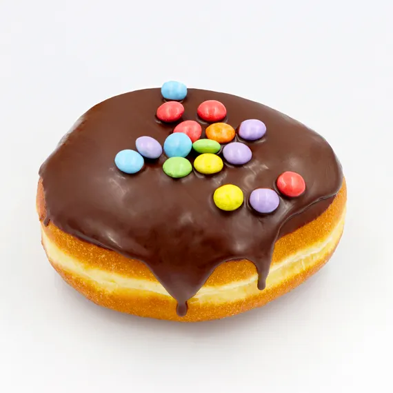 poulaillon-p-tisserie-boule-de-berlin-choco-smarties-beignet-chocolat image 1