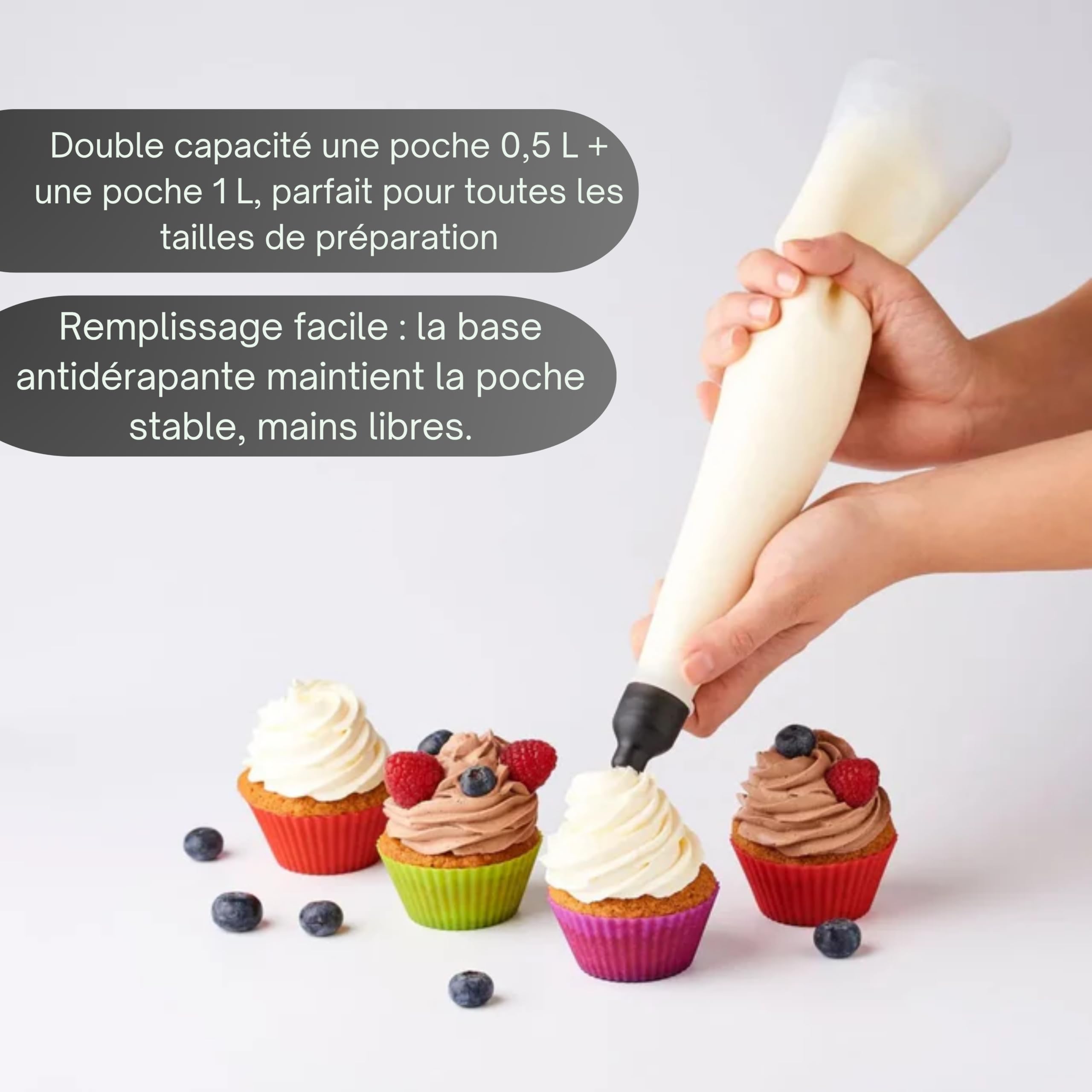 mastrad-kitchen-tools-set-2-poches-douille-0-5l-et-1l image 2