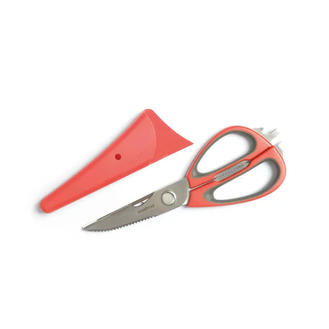 mastrad-ciseaux-cuisine-12-fonctions-rouge-f24515 image 1