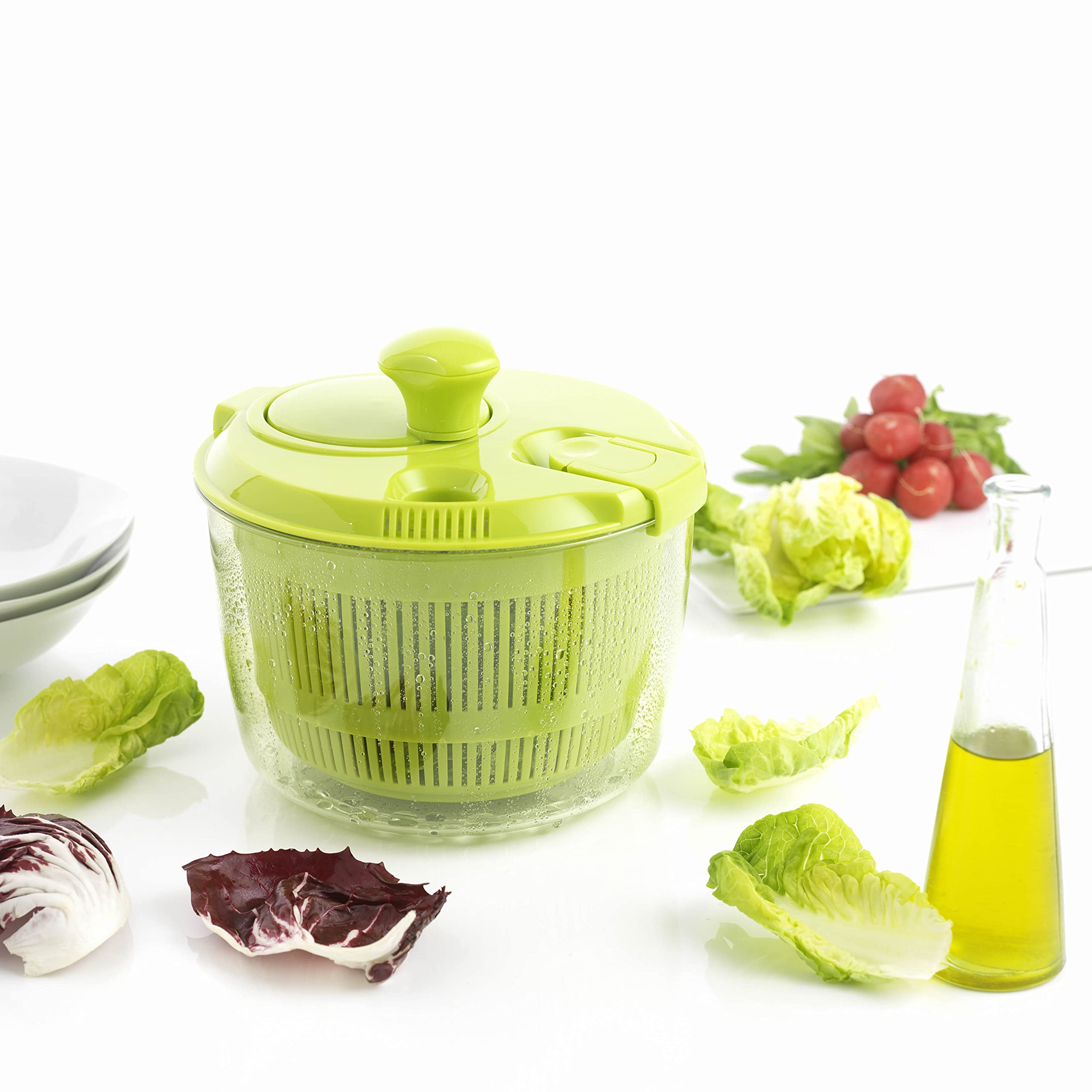 mastrad-essoreuse-salade-petite-verte-2-7-l-manivelle image 2