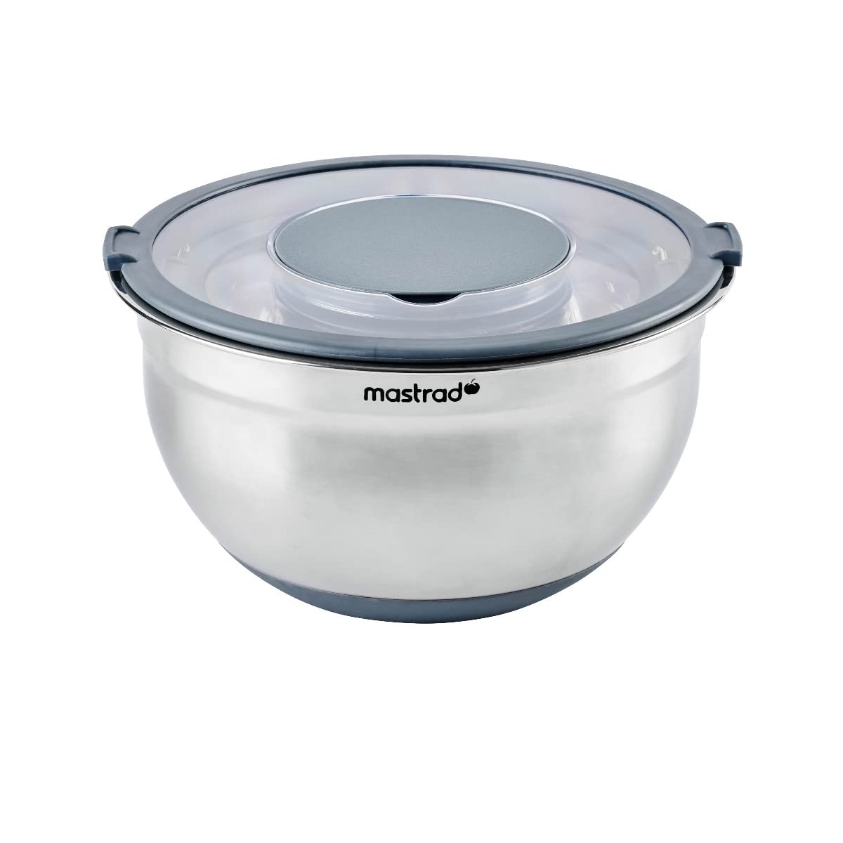 mastrad-bol-inox-20-cm-3l-couvercle-transparent-gradu-gris image 1
