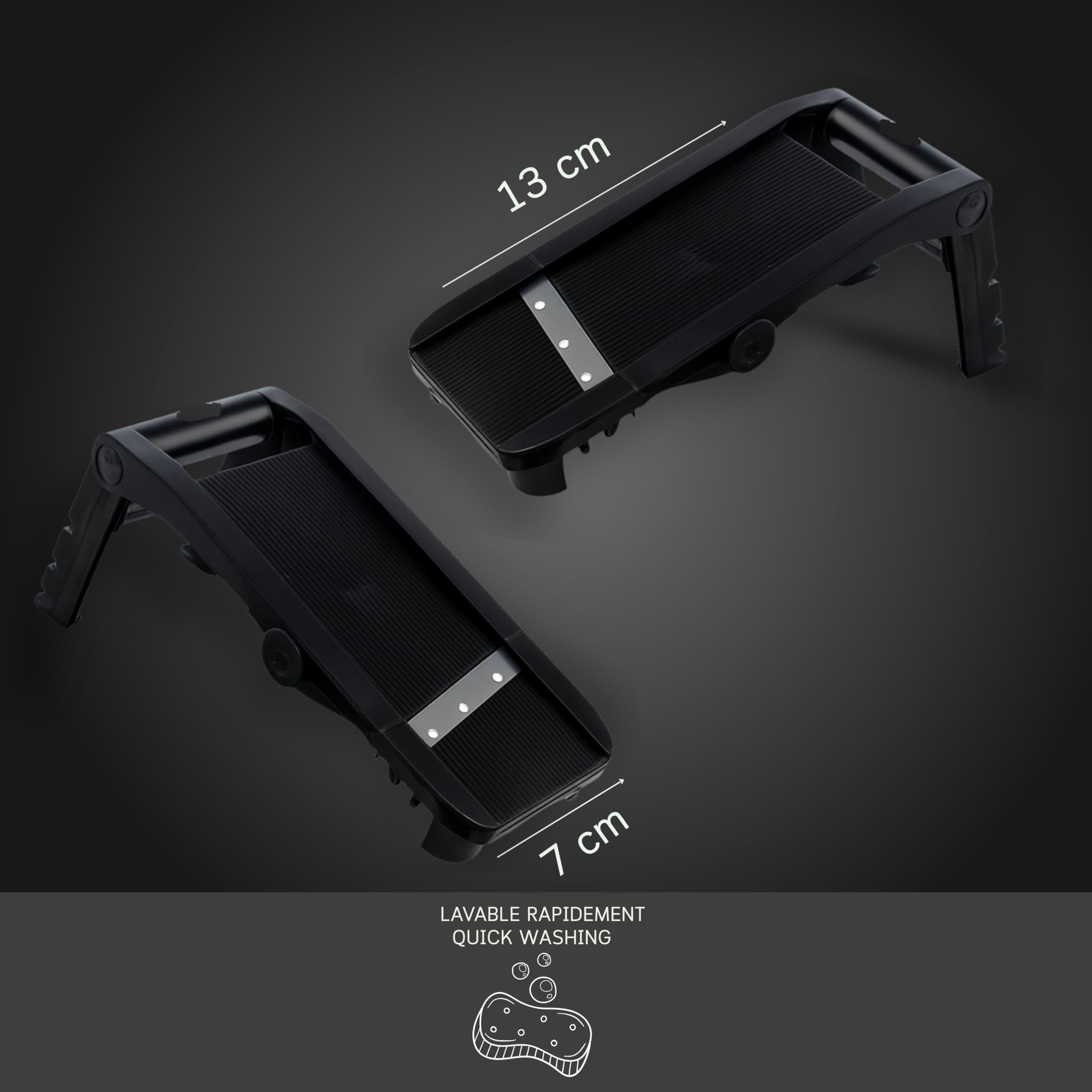 mastrad-mandolines-mandoline-7-lames-inox-noire image 6