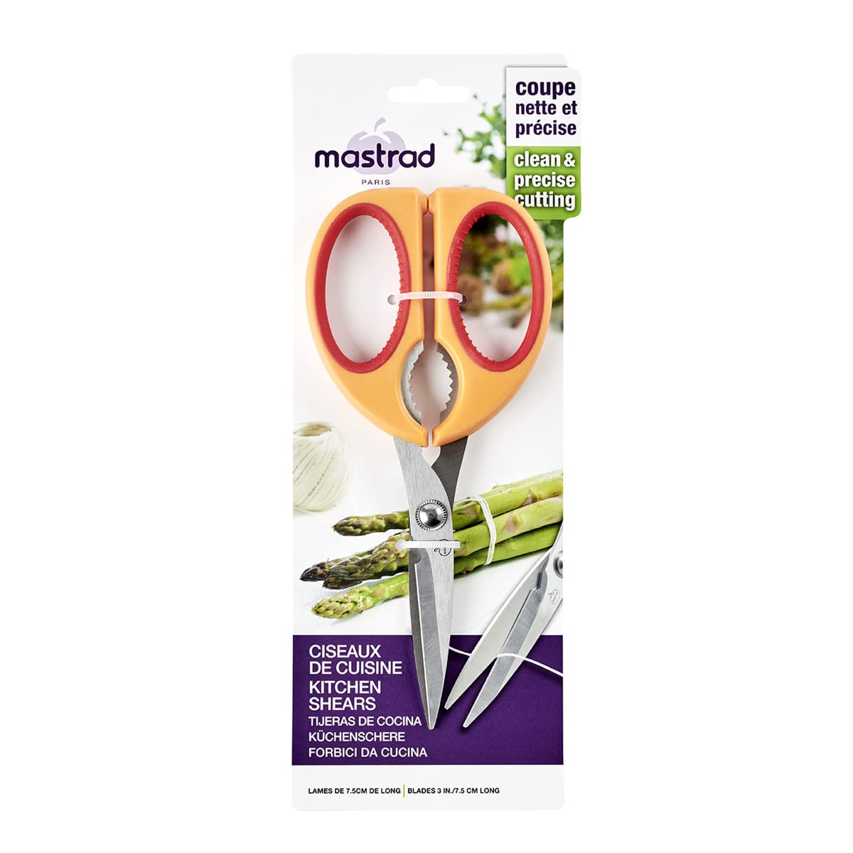 mastrad-ciseaux-cuisine-orange-framboise-inox-casse-noix image 6