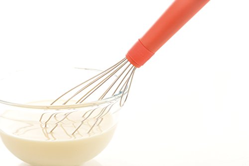 mastrad-fouet-cuisine-rouge-p-tisserie-sauces image 4