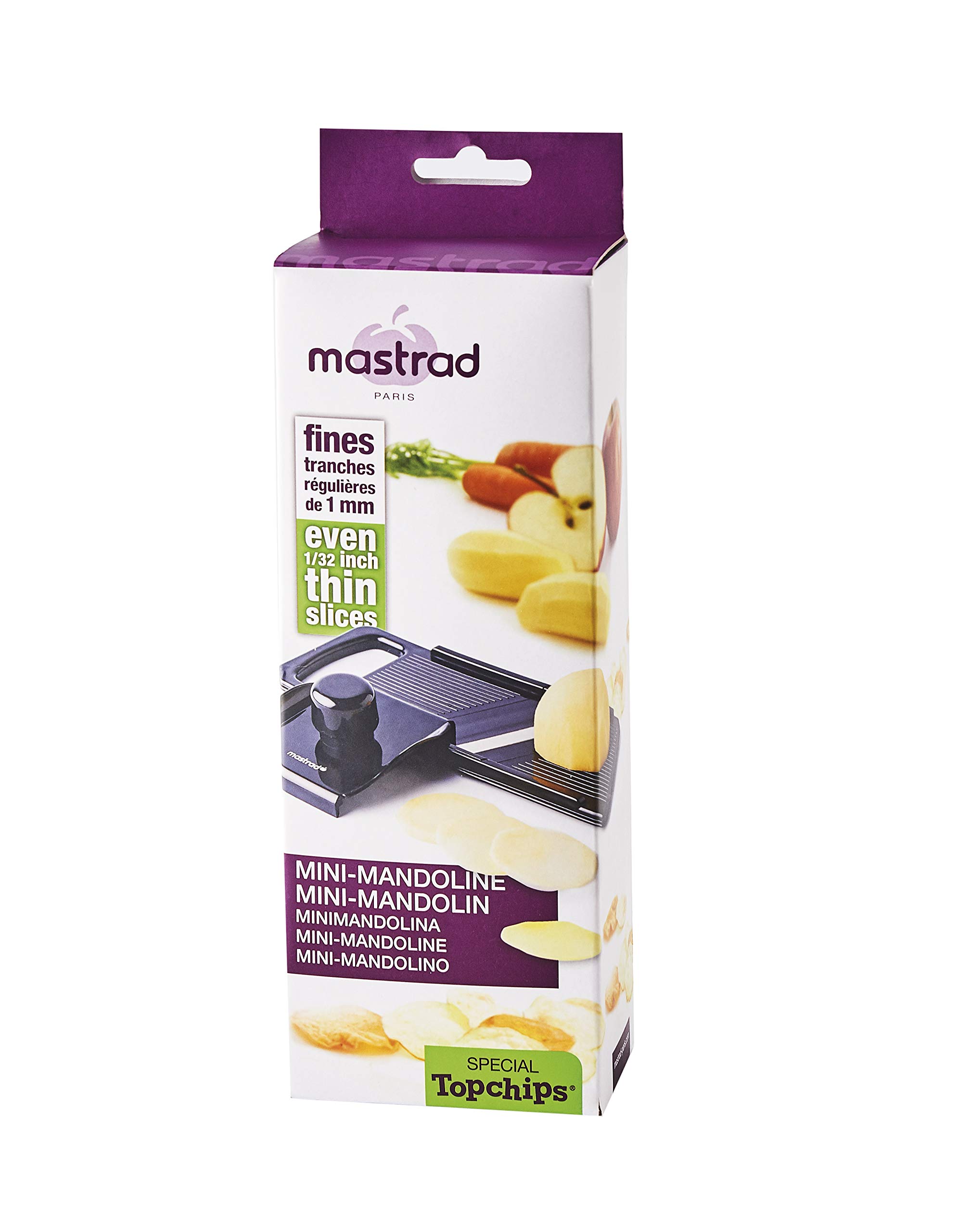 mastrad-mini-mandoline-mandoline-lame-inox-noire image 4
