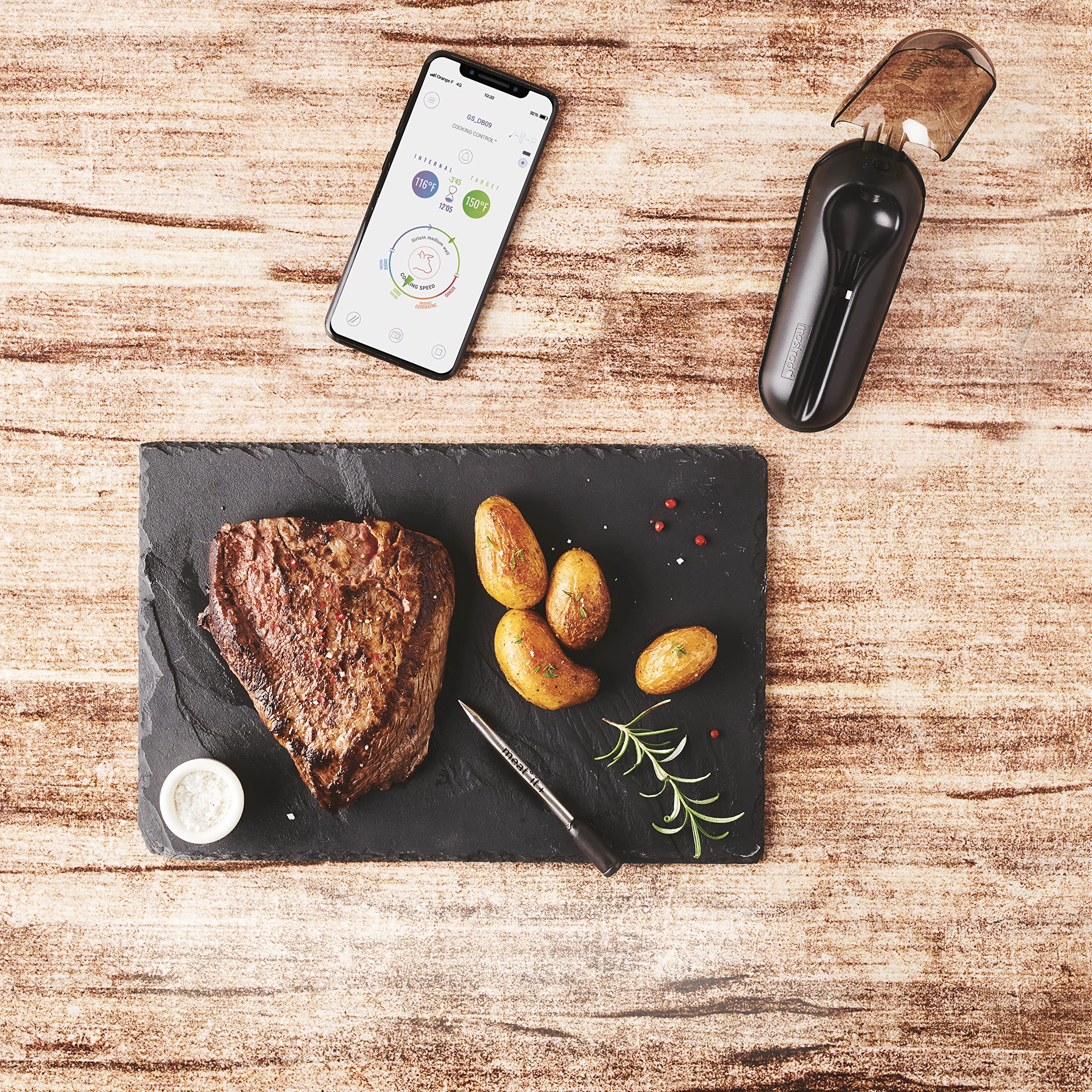 mastrad-meat-it-thermom-tre-viande-sans-fil-noir-bluetooth image 6