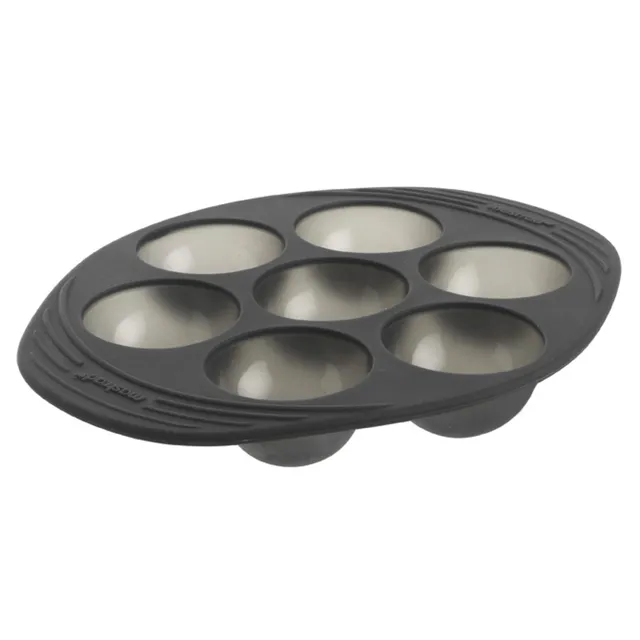 mastrad-moule-7-demi-sph-res-silicone-gris-fum image 1