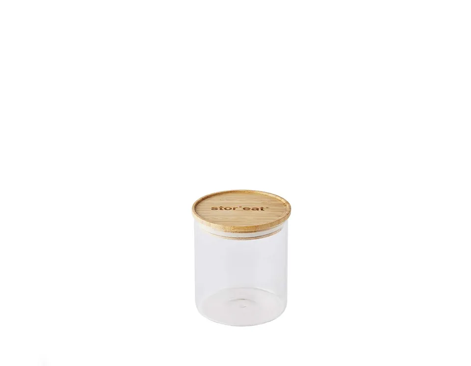mastrad-stor-eat-bocal-verre-850-ml-bambou-herm-tique image 1