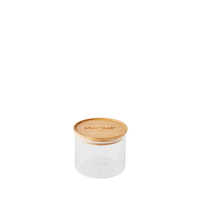 mastrad-stor-eat-bocal-verre-bambou-600-ml-herm-tique image 1