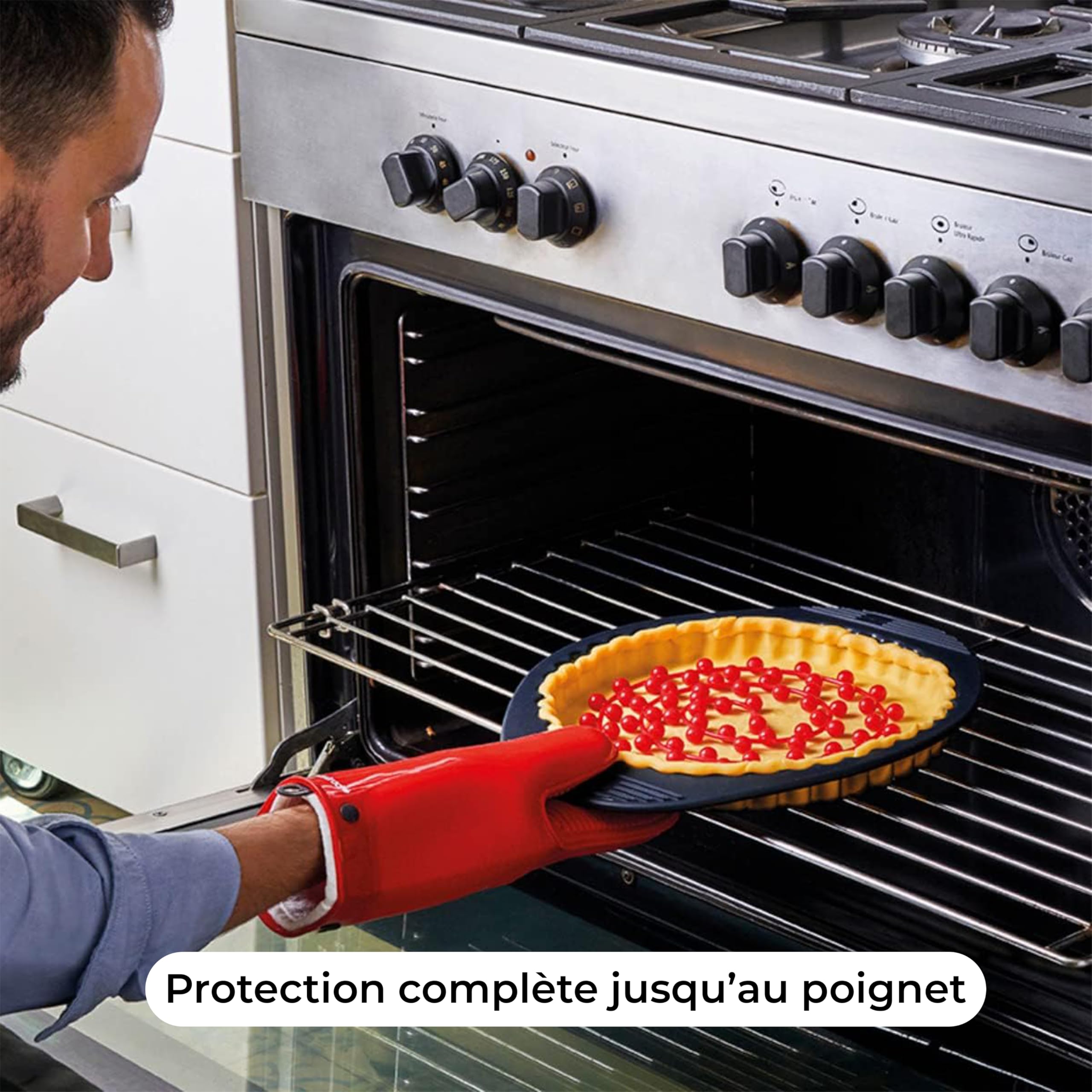 mastrad-oven-gloves-gant-four-silicone-rouge-300-c-30-cm image 6