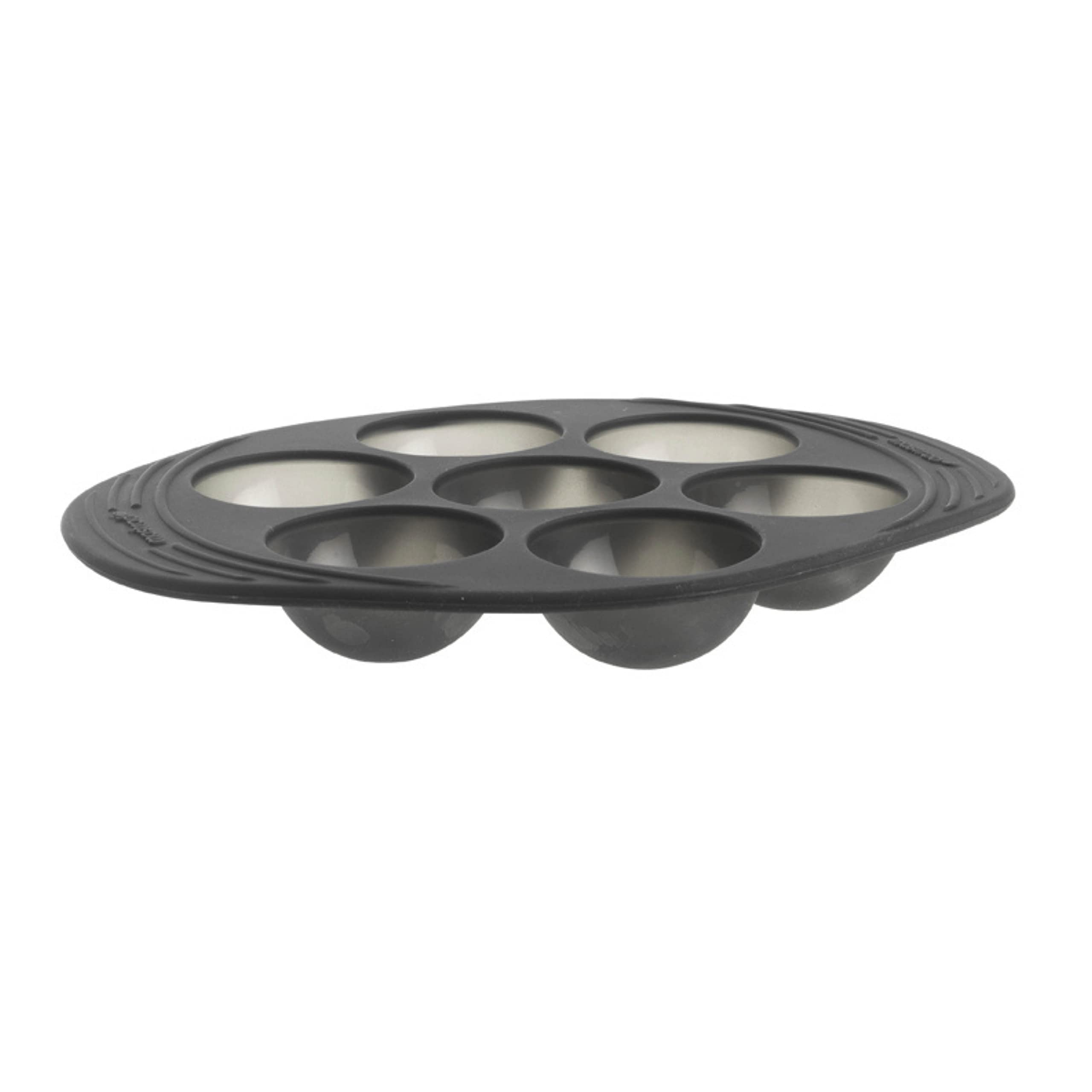 mastrad-moule-7-demi-sph-res-silicone-gris-fum image 2