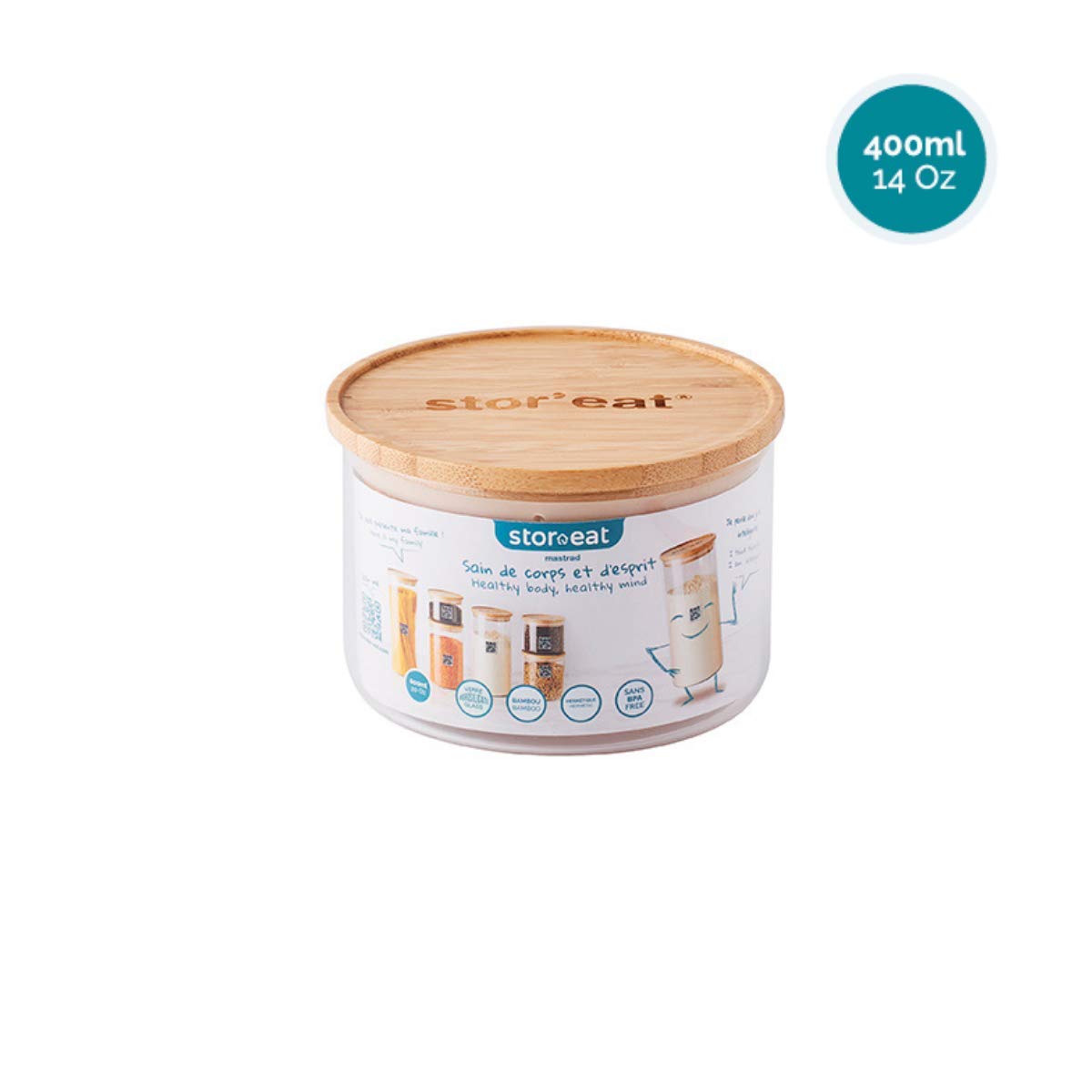 mastrad-stor-eat-bocal-verre-400-ml-bambou-herm-tique image 4