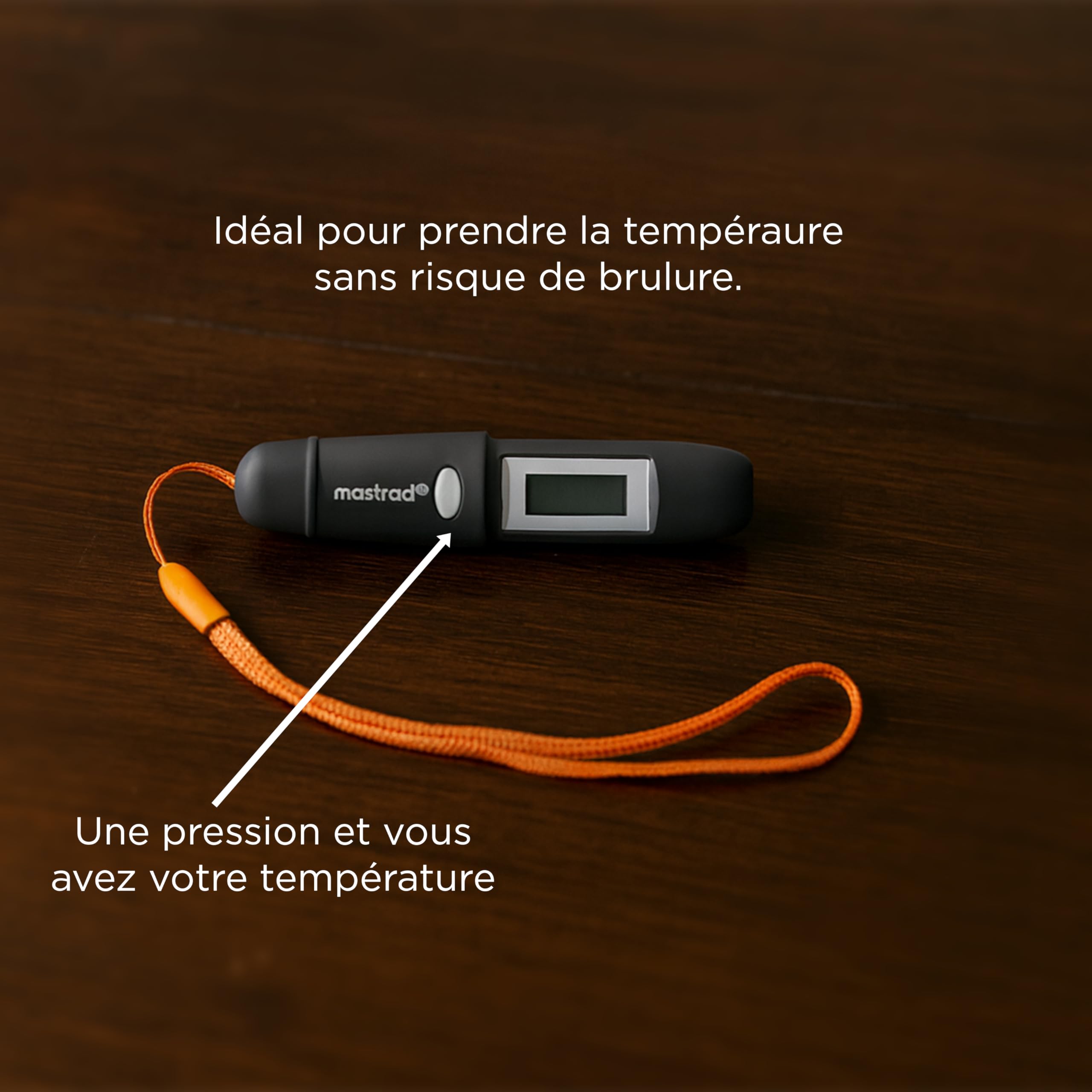 mastrad-thermometers-thermom-tre-infrarouge-laser-50-250-c-chocolat image 2