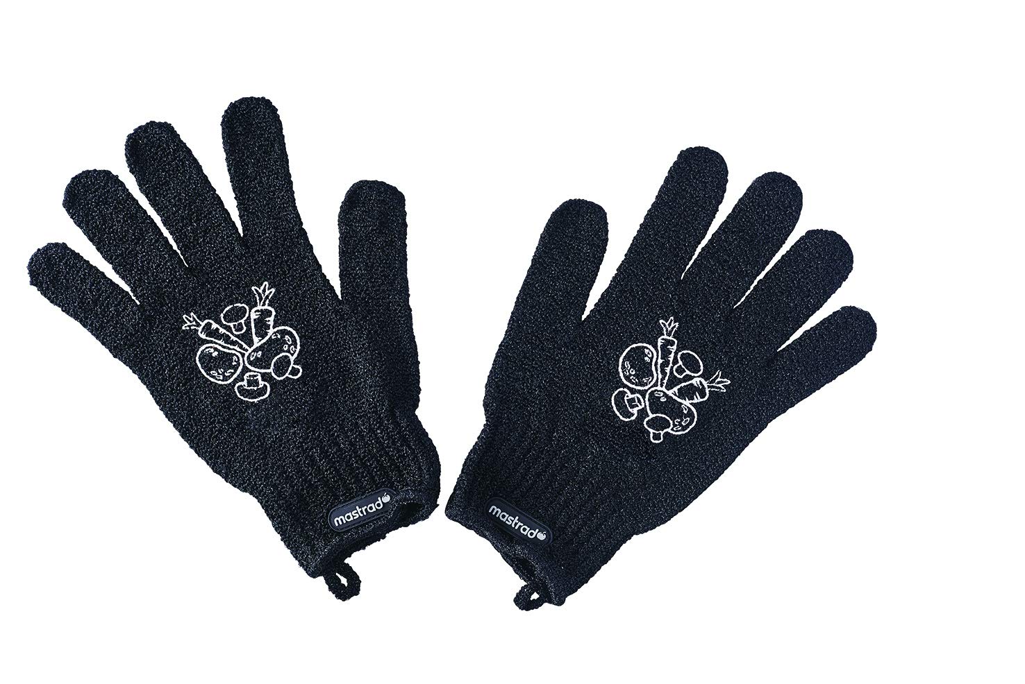 mastrad-gants-nettoyage-l-gumes-noir-lot-de-2-abrasif image 1