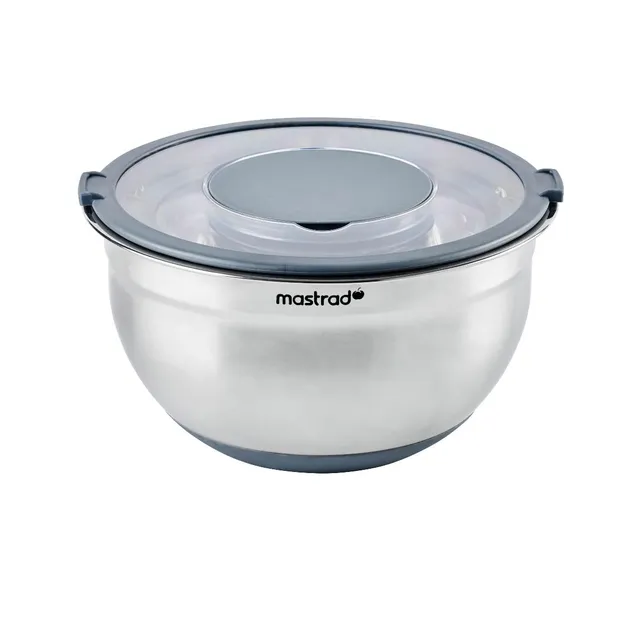 mastrad-bol-inox-20-cm-3l-couvercle-transparent-gradu-gris image 1