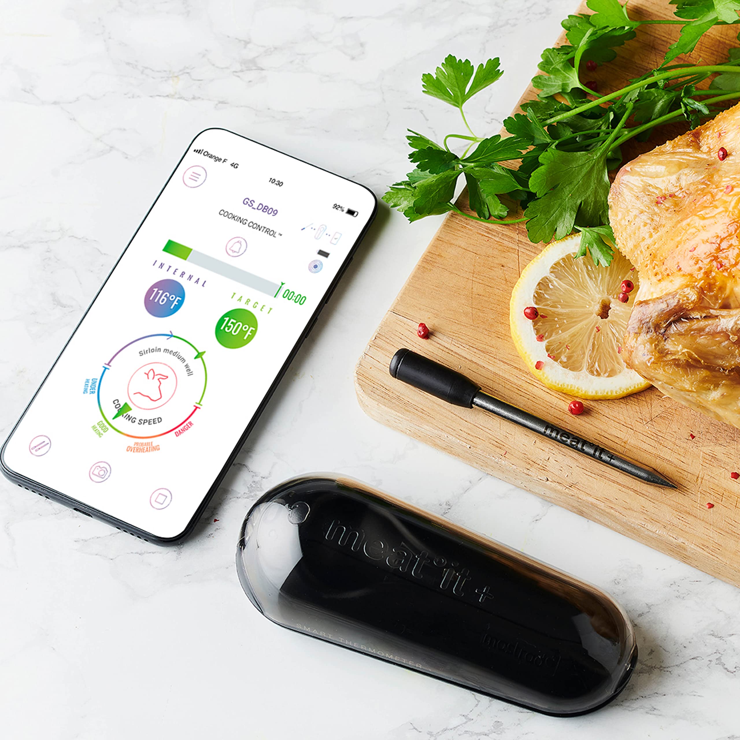 mastrad-meat-it-thermom-tre-viande-sans-fil-noir-bluetooth image 2