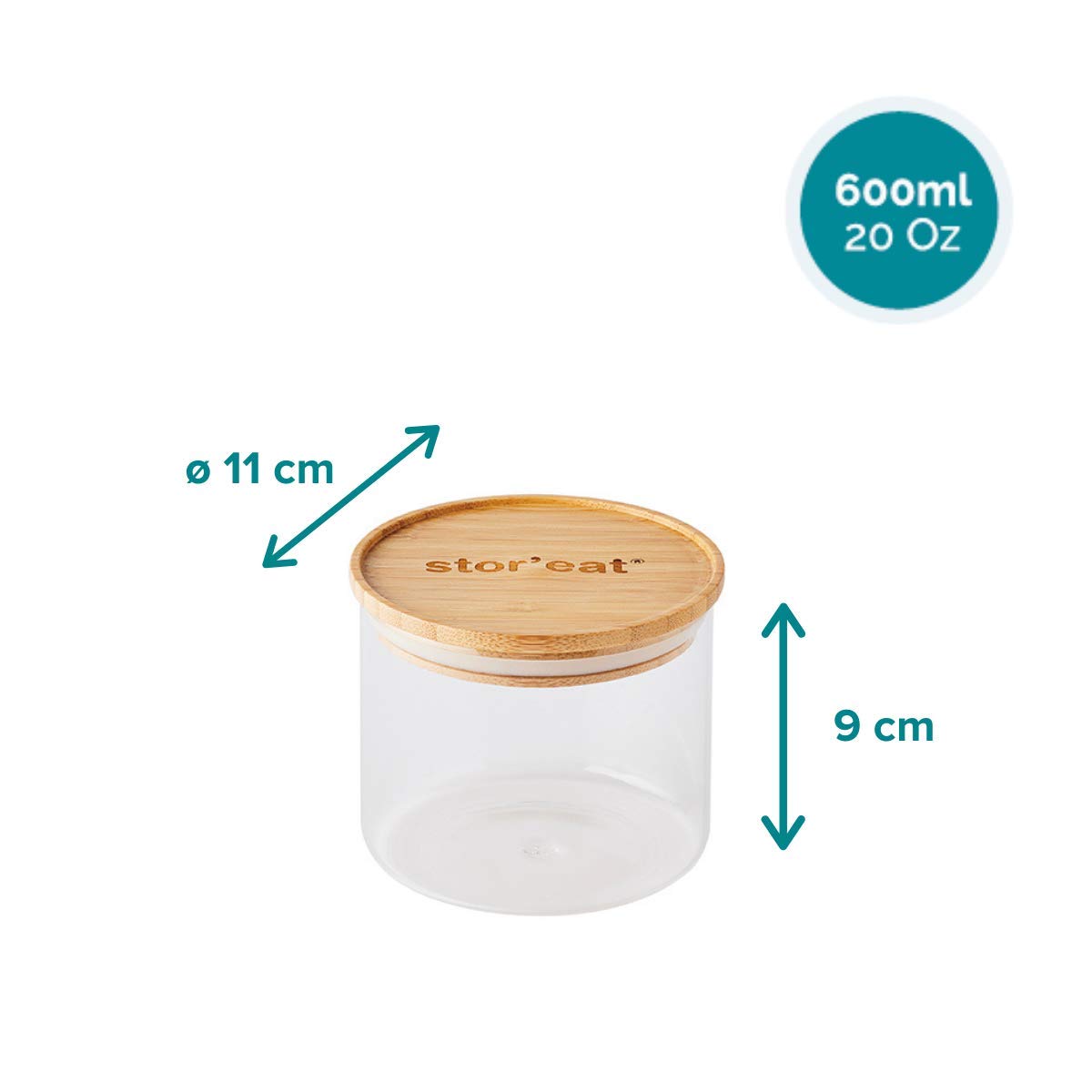 mastrad-stor-eat-bocal-verre-bambou-600-ml-herm-tique image 3