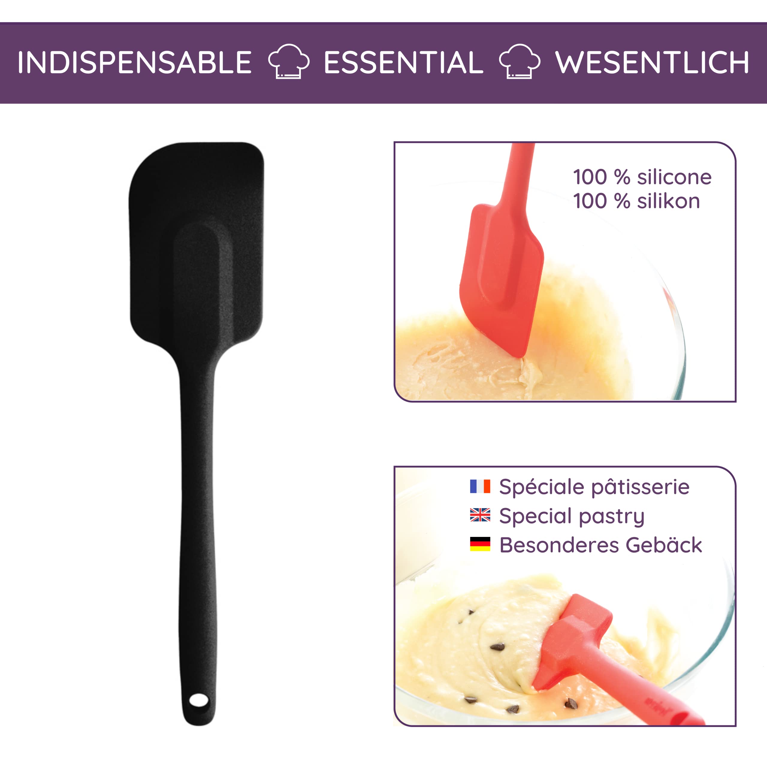 mastrad-maryse-spatule-silicone-noire-26-cm image 3