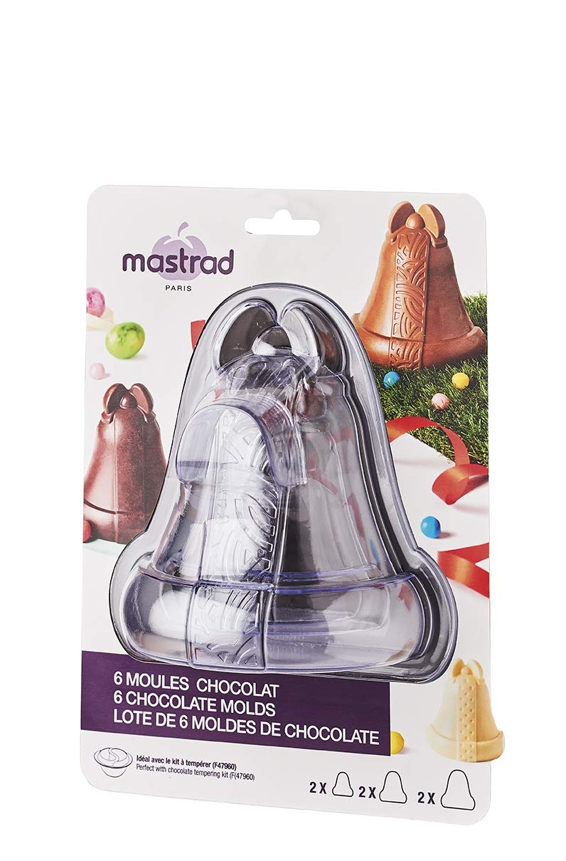 mastrad-f48212-moule-cloche-chocolat-lot-6-coques image 1