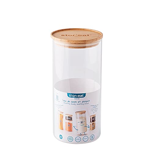mastrad-stor-eat-bocal-verre-1750-ml-bambou-herm-tique image 8