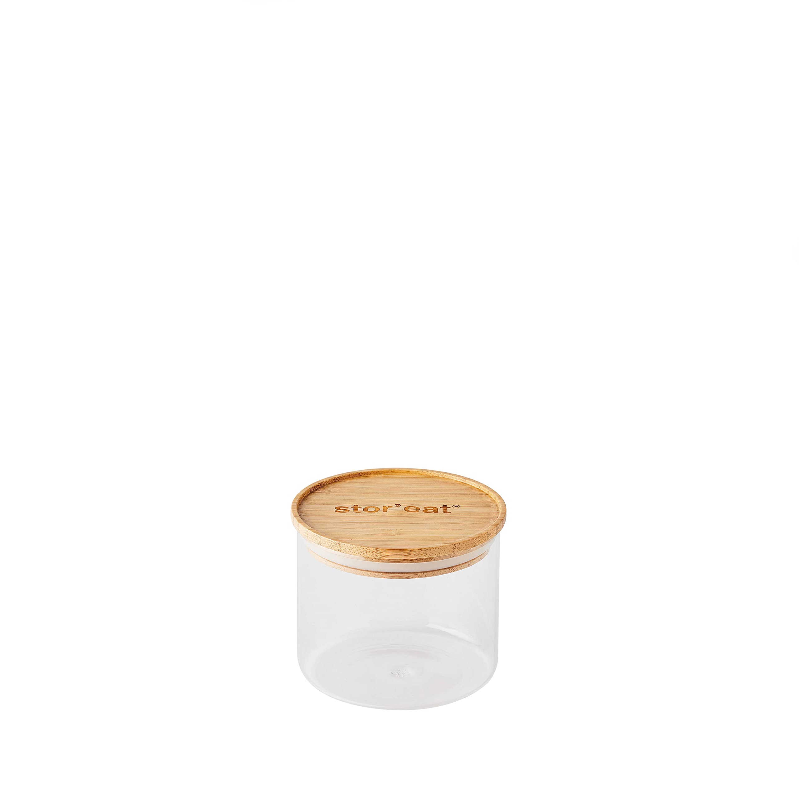 mastrad-stor-eat-bocal-verre-bambou-600-ml-herm-tique image 1