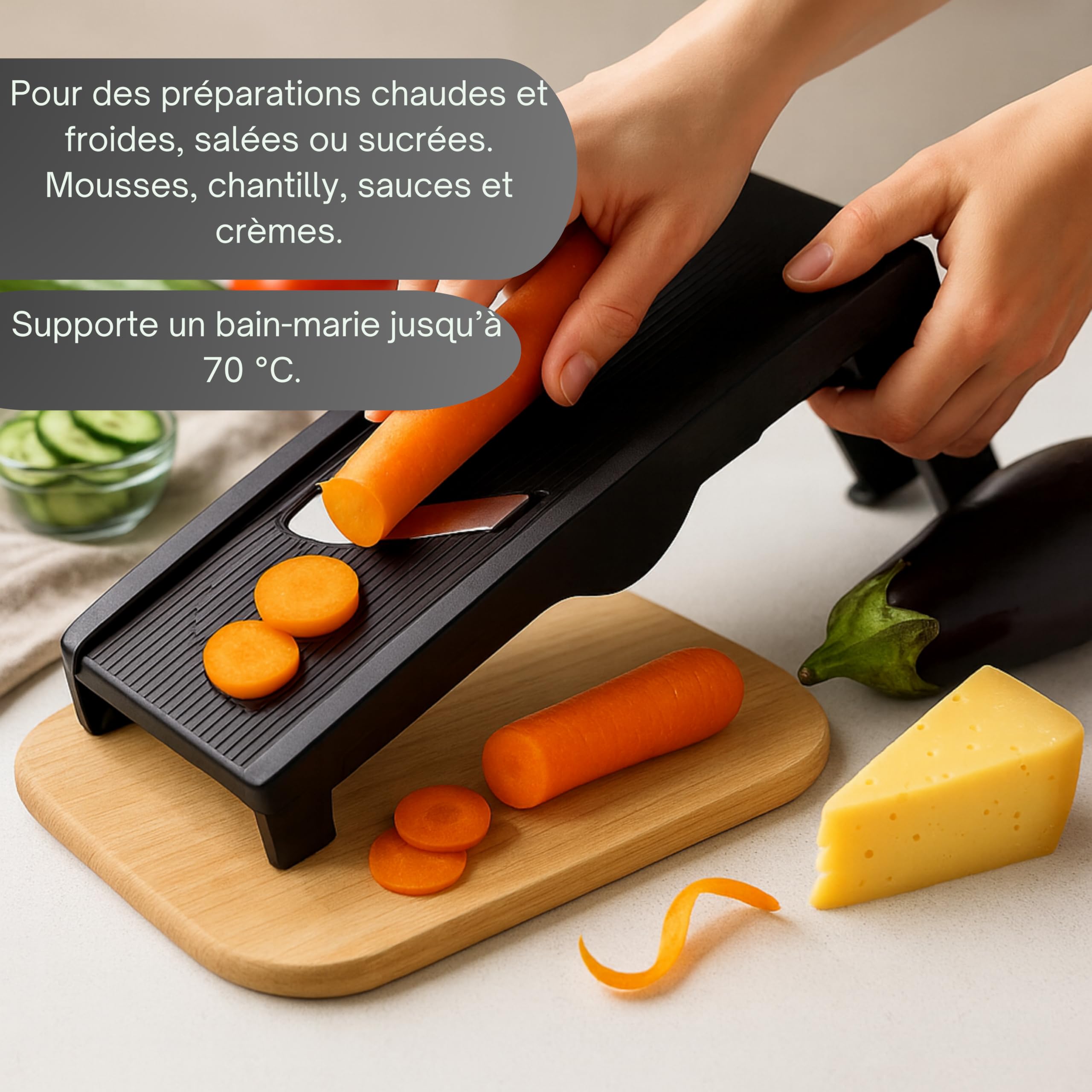 mastrad-mandolines-mandoline-7-lames-inox-noire image 2