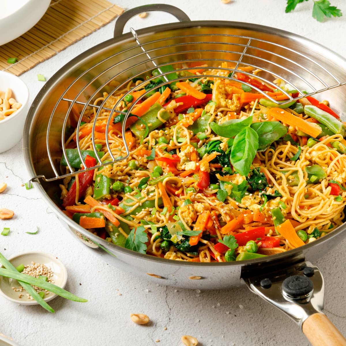 mastrad-o-wok-gourmet-wok-inox-32-cm-induction image 5