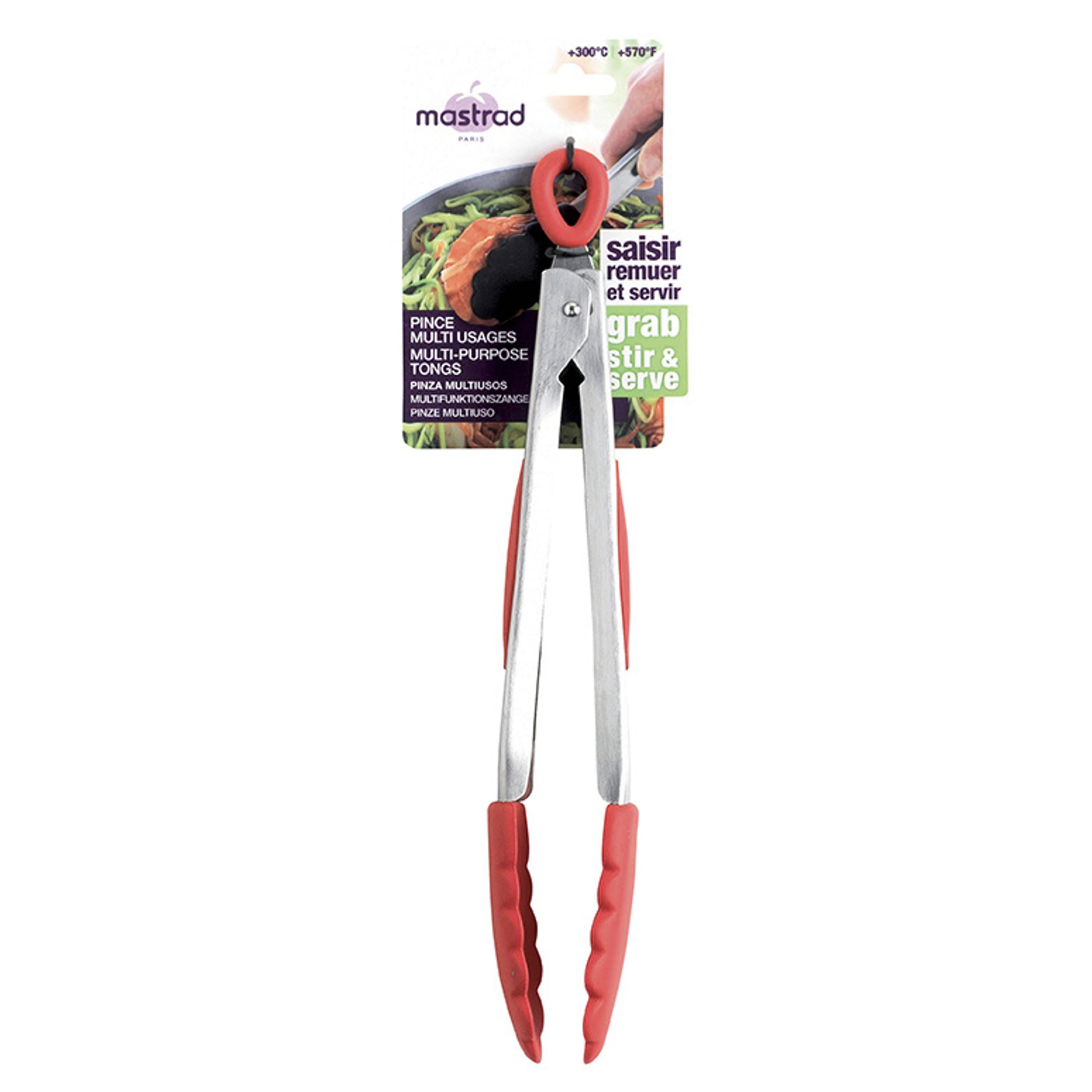 mastrad-kitchen-utensils-pince-cuisine-silicone-noir-30-cm-inox image 5