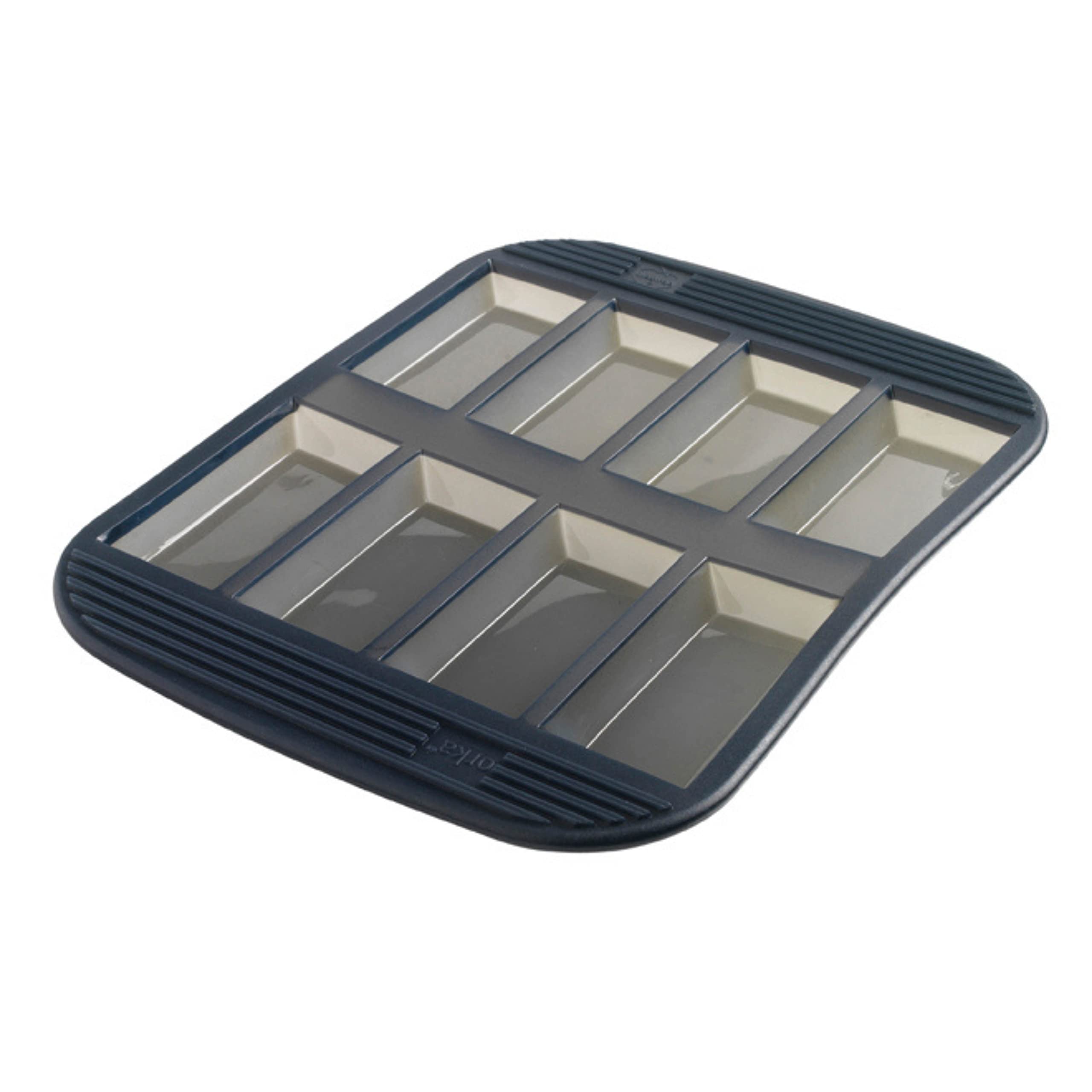 mastrad-baking-molds-moule-8-financiers-silicone-gris-fum image 1