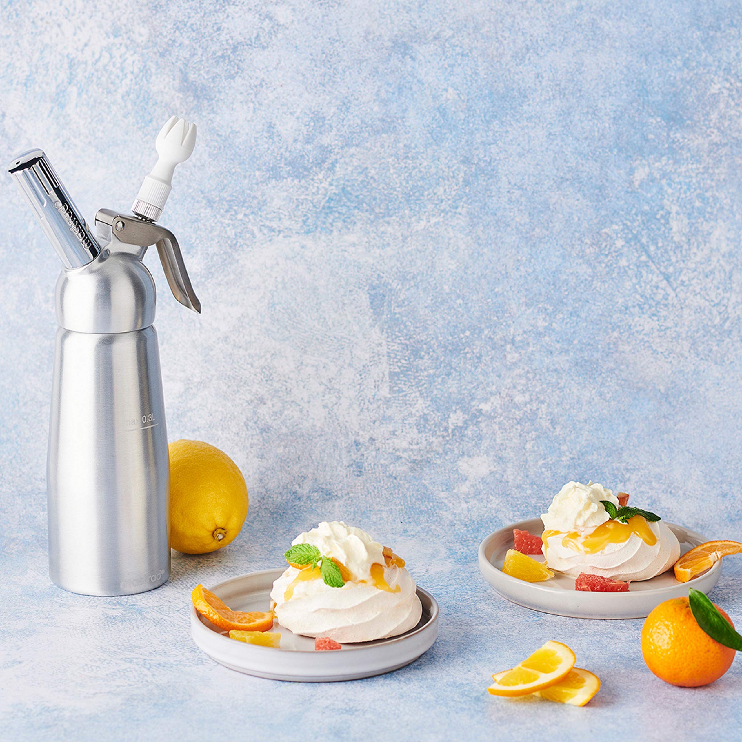 mastrad-sauce-mixers-siphon-chantilly-0-3-l-aluminium-3-embouts image 5