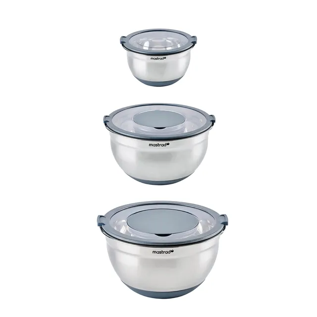 mastrad-mixing-bowls-lot-3-bols-inox-16-20-24-cm-couvercle image 1
